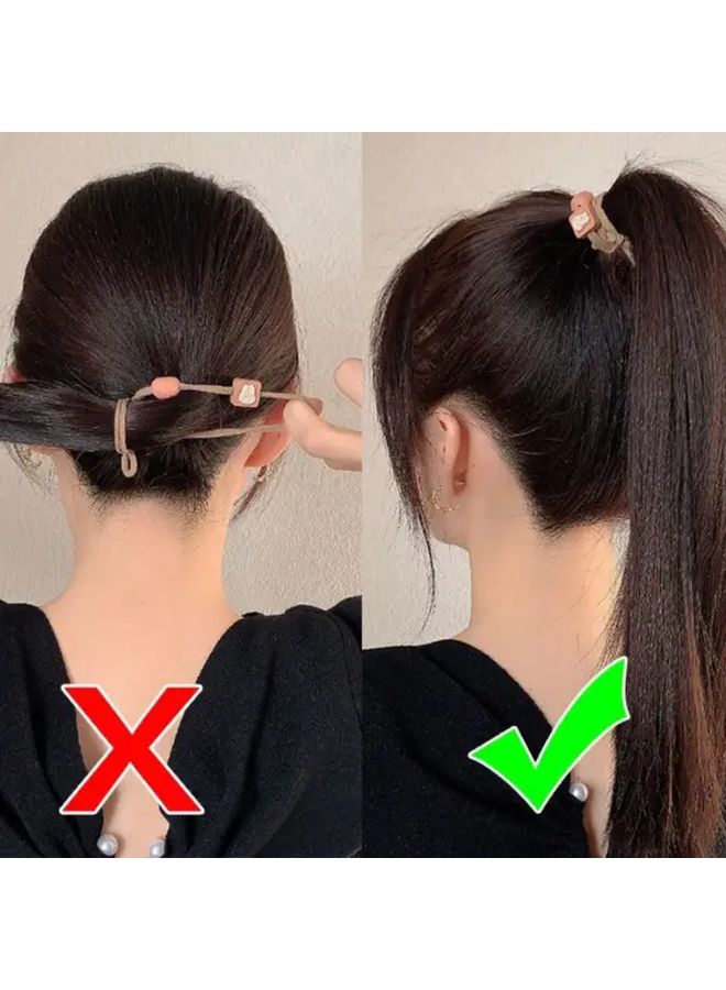 10 قطعة مجموعة أربطة شعر نسائية متعددة الألوان بسيطة عصابات رأس عالية المرونة - Image 3